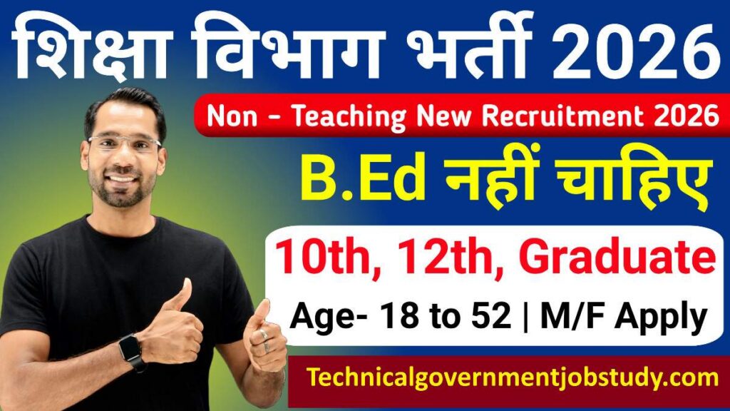 शिक्षा विभाग भर्ती 2026