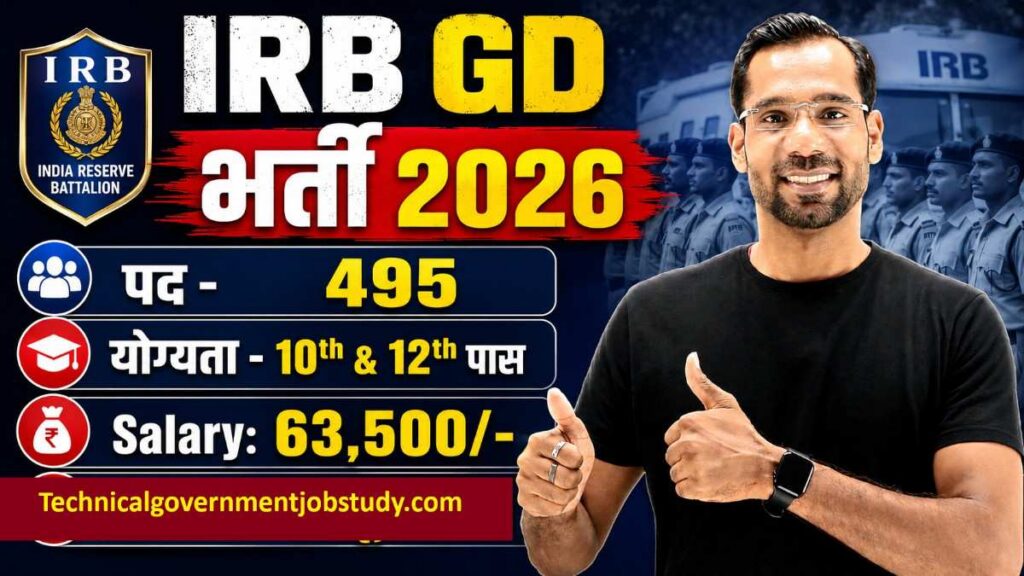 IRB GD Vacancy 2026
